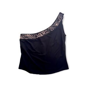 J Ribkpff one shoulder evening blouse